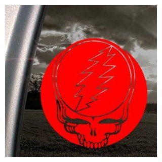 Grateful Dead Red Decal Steal Your Face Band Car Red Sticker   Themed Classroom Displays And Decoration