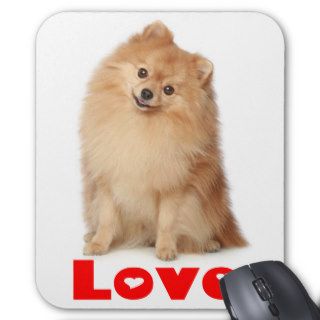 Love Pomeranian Pom Pom Puppy Dog Mousepad