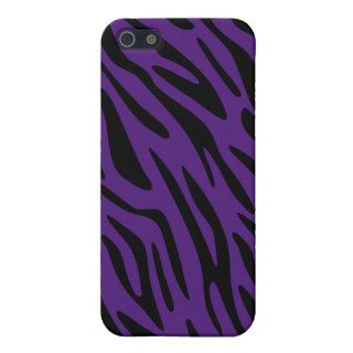 Designer Purple Zebra Stripe iPhone 4 Case