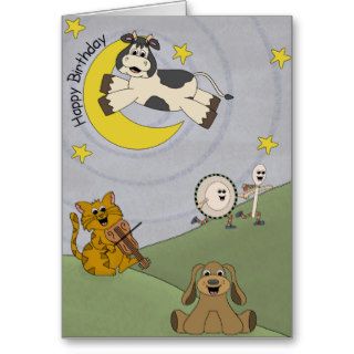 Hey Diddle Diddle Birthday Greeting Card