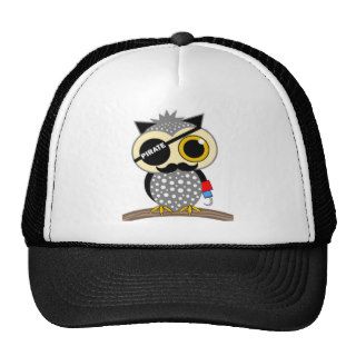 cute pirate owl hat