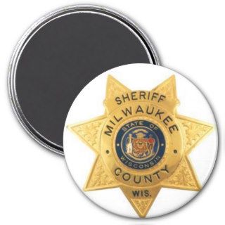 SHERIFF MILWAUKEE COUNTY WISCONSIN BADGE REFRIGERATOR MAGNET
