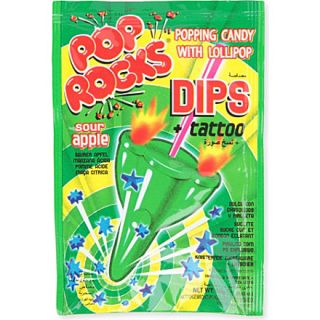 POP ROCKS   Sour Apple Dips and tattoo 18g