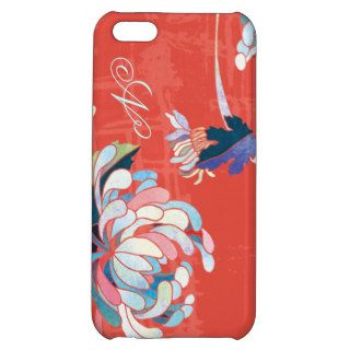 Asian Mum Floral Monogram iPhone 5C Case Savvy