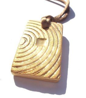 Ancient EMF Protection Pendant e.Chip Gold Zen Jewelry