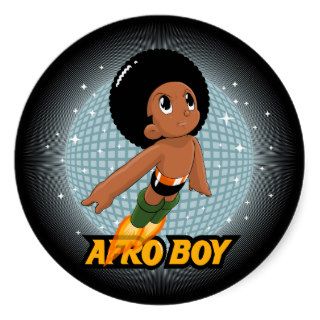 Afro Boy Stickers