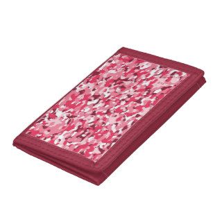 Girls Pink Camouflage Pattern Tri Fold Wallet Wallet