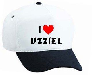Baseball Cap with I Love Uzziel (first name/surname/nickname) Sports & Outdoors