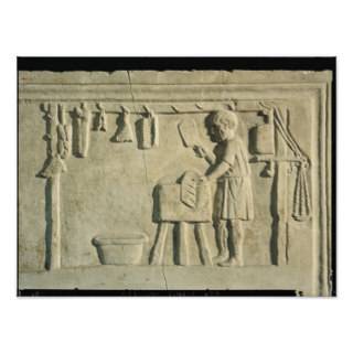 Roman Butcher's, relief Print