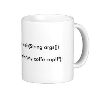 JAVA cup Coffee Mug