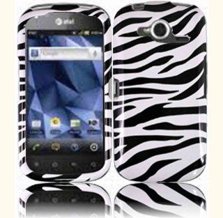 Zebra Hard Case Cover for Pantech Burst P9070 9070 Cell Phones & Accessories