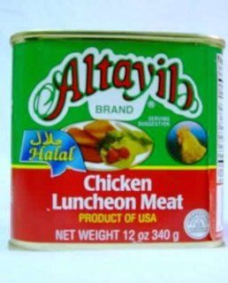 Altayib Halal Chicken Luncheon Meat, 340g, 12oz Made in the Usa  Chicken Poultry  Grocery & Gourmet Food