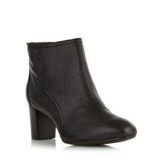 Principles by Ben de Lisi Designer black leather mid heel ankle boots