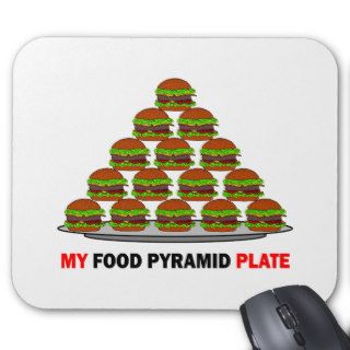 food pyramid mouse pad