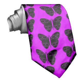 dark butterflies in psychedelic purple tie