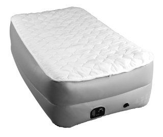 Coleman Twin Double High Pillow Top Airbed with Built In Pump  Camping Air Mattresses  Sports & Outdoors
