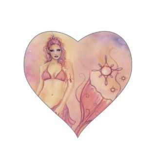 Hope Mermaid sticker By Renee L. Lavoie
