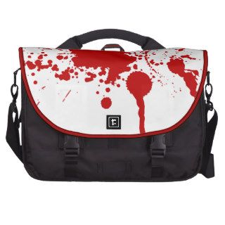 Blood Splatter Gunshot Wound Bleeding Bloody Laptop Bags