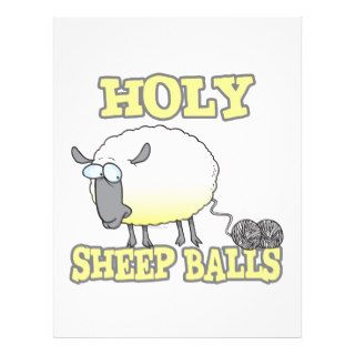 holy sheep balls funny unraveling yarn sheep flyers