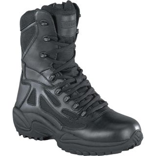 Reebok Rapid Response 6 Inch Waterproof, Insulated Zip Boot   Black, Size 9 1/2,