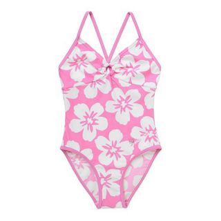 Pineapple Pineapple girls pink hibiscus swimsuit