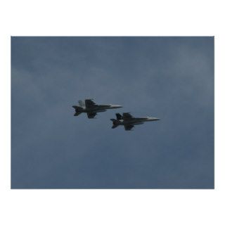 Two F/A 18E Super Hornet of VFA 105 "Gunslingers". Posters