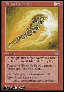 Kaervek's Torch (Magic the Gathering   Mirage   Kaervek's Torch Near Mint Normal English) Toys & Games