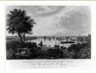 Historic Print (L) Baltimore taken near Whetstone Point  