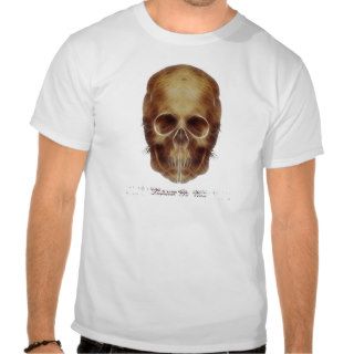 Leonardo Da Vinci Skull Frac T shirts