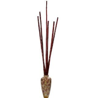 Nearly Natural 3016 S6 Bamboo Decorative Poles, Burgundy, Set of 6   Artificial Plants