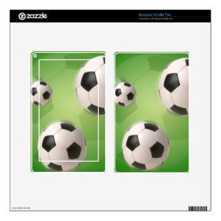 Soccer Ball Football Illustration Skins For Kindle Fire