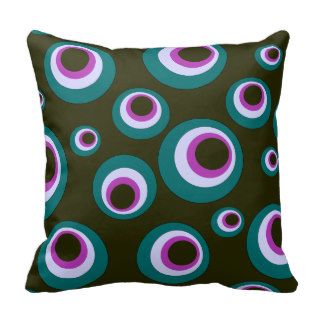 Colorful Dots Throw Pillows