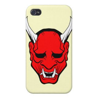 Oni Devil Mask Red iPhone 4 Covers