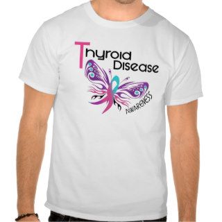 Thyroid Disease BUTTERFLY 3.1 T shirts