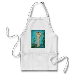 Aquarius Goddess with Lilly by the Water Aprons