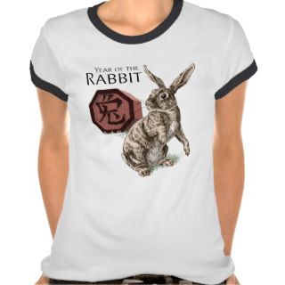 Year of the Rabbit Chinese Zodiac Astrology T shirt