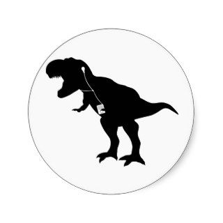 Dancing T Rex design Sticker