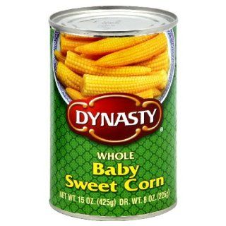 Dynasty Corn Baby Sweet, 15 Ounce (Pack of 12)  Canned And Jarred Corn  Grocery & Gourmet Food