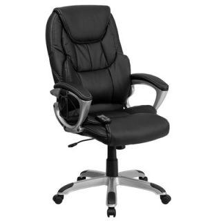 FlashFurniture High Back Leather Massaging Executive Office Chair with Base B