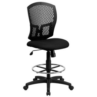 FlashFurniture Mid Back Designer Back Drafting Stool with Padded Seat WL 3958