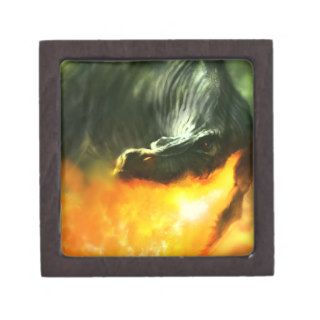 Fire Breathing Dinosaur or Dragon by Michael Maher Premium Gift Boxes