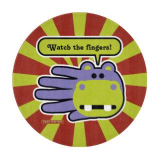 Watch your fingers Hippo cutting board