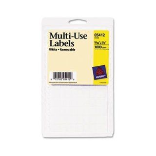 Avery Consumer Products Products   Removable Multipurpose Labels, 5/16"x1/2", 1100/PK, White   Sold as 1 PK   Removable labels feature a removable adhesive that sticks and stays where you want it, but allows you to remove the label easily when yo