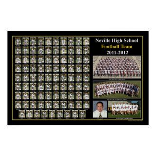 Neville High School Football Team 2011 2012 Poster