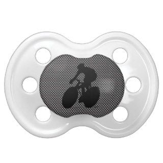 Faux Carbon Fiber Cycling Baby Pacifiers