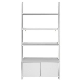 White Nash gloss wall storage shelf unit
