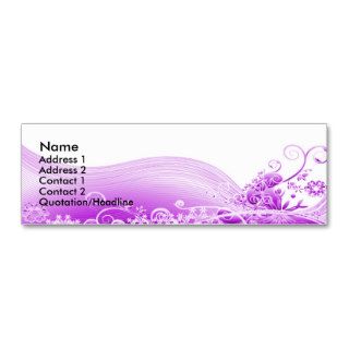Purple Swirl Profile Card Business Card Templates