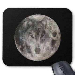 Wolf Moon Mousepads