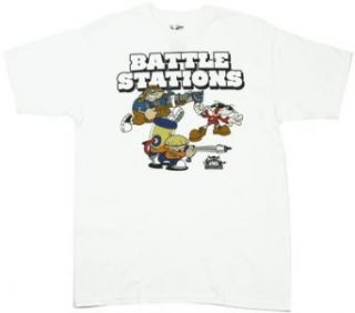 Battle Stations   Codename Kids Next Door T shirt Adult XL   White Clothing