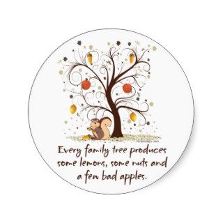 Family Tree Humor Stickers